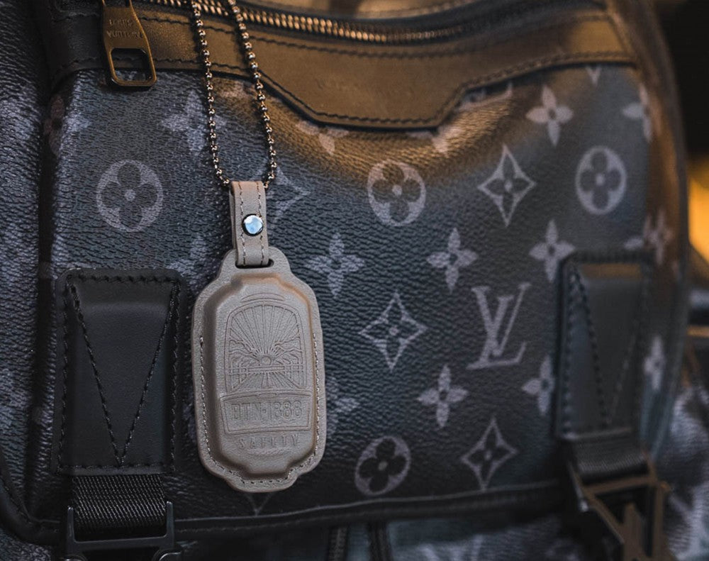 Ping 'An Leather Keychain & Hanging Tag