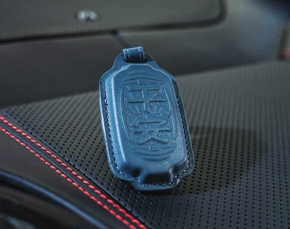Ping 'An Leather Keychain & Hanging Tag