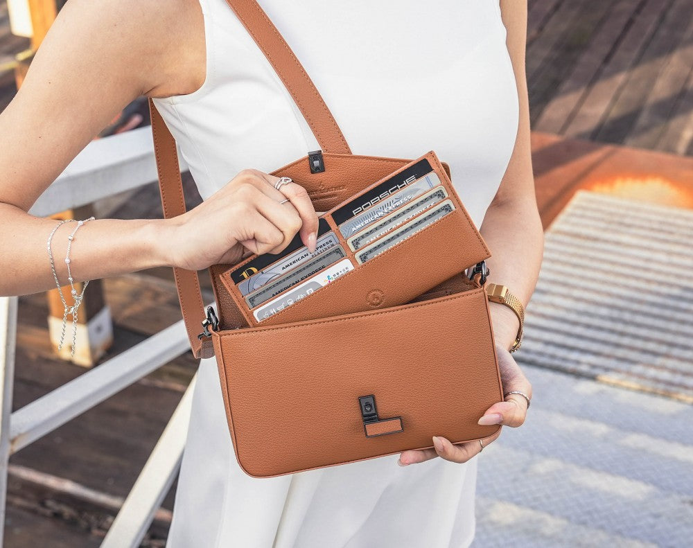 Nomi Bag - Japanese Vegan Leather in Chestnut