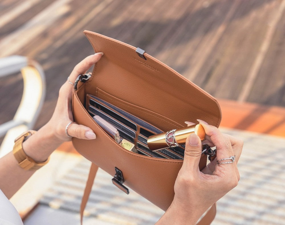 Nomi Bag - Japanese Vegan Leather in Chestnut