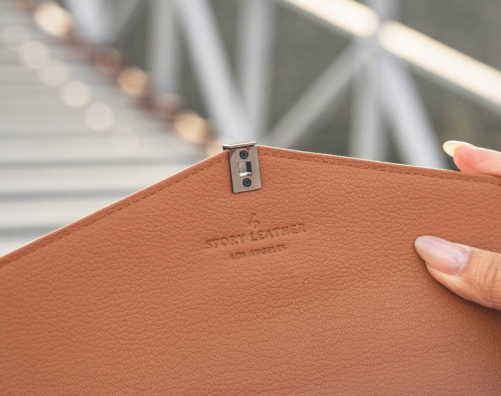 Nomi Bag - Japanese Vegan Leather in Chestnut