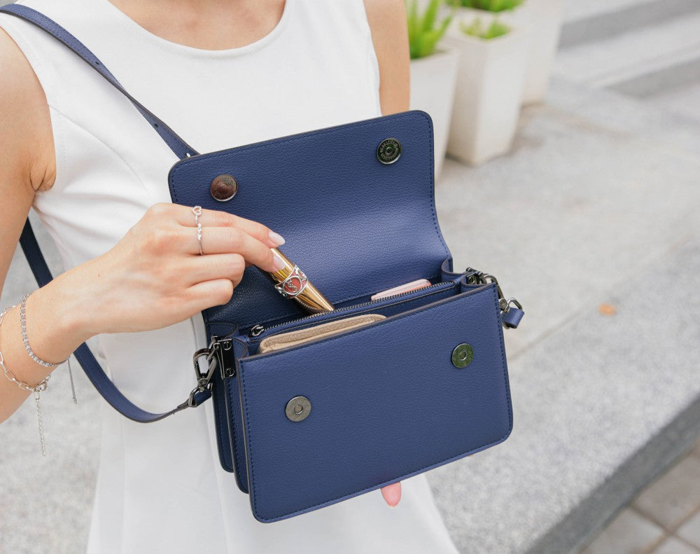 Arc Convertible Satchel - Blue