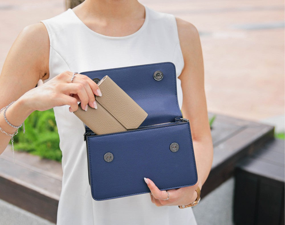 Arc Convertible Satchel - Blue
