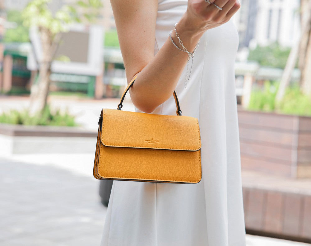 Arc Convertible Satchel - Yellow