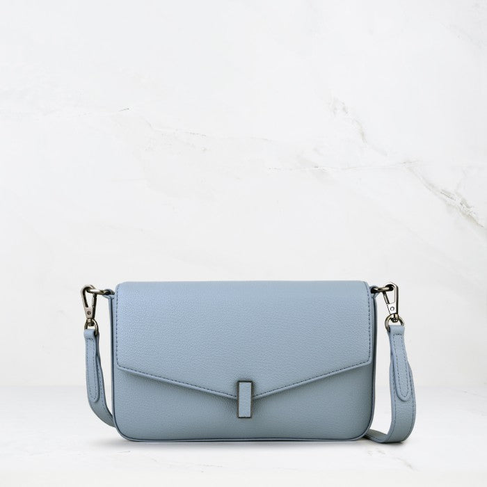 Nomi Bag - Japanese Vegan Leather in Coral Blue