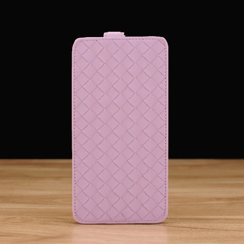 Down Flip Woven Leather Case