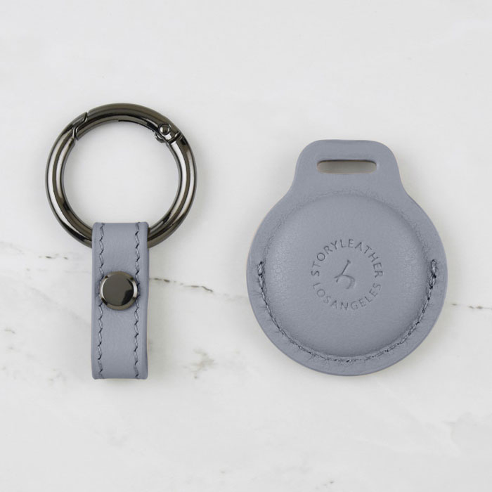 AirTag Leather Keychain - Lovely Lavender