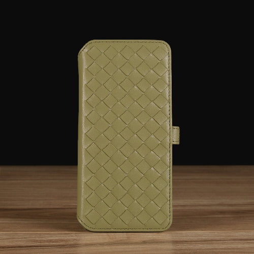 Woven Book Style Leather Case
